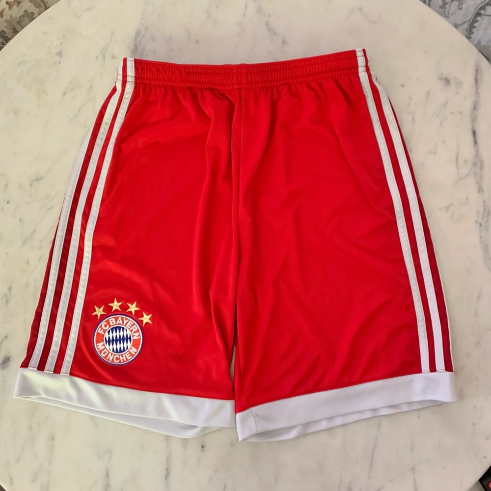 Red Adidas FC BAYERN MUNCHEN Shorts